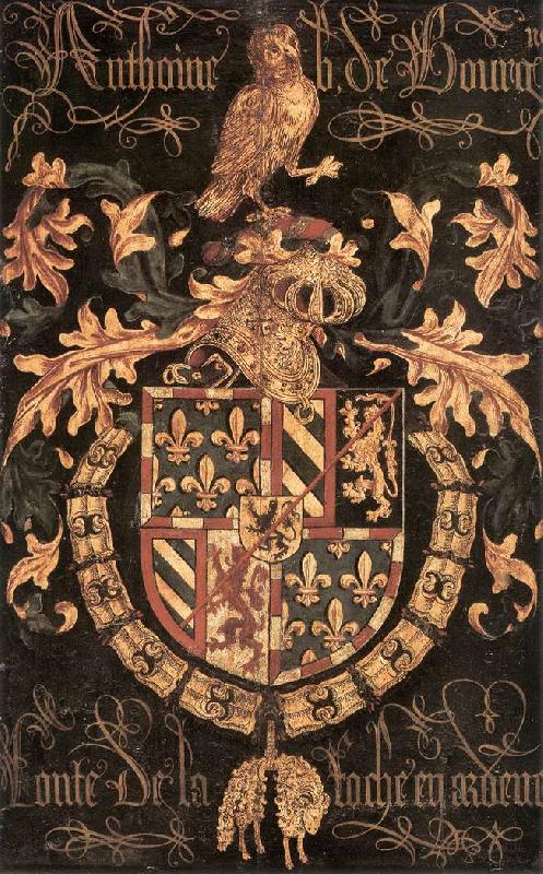 COUSTENS, Pieter Coat-of-Arms of Anthony of Burgundy df Germany oil painting art